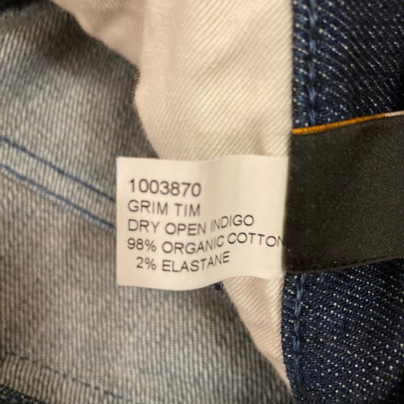 Nudie Jeans Grim Tim Dry Open Indigo 32x32 - Picture 9 of 11